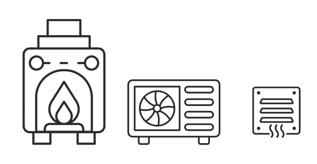 Dry central heating systems