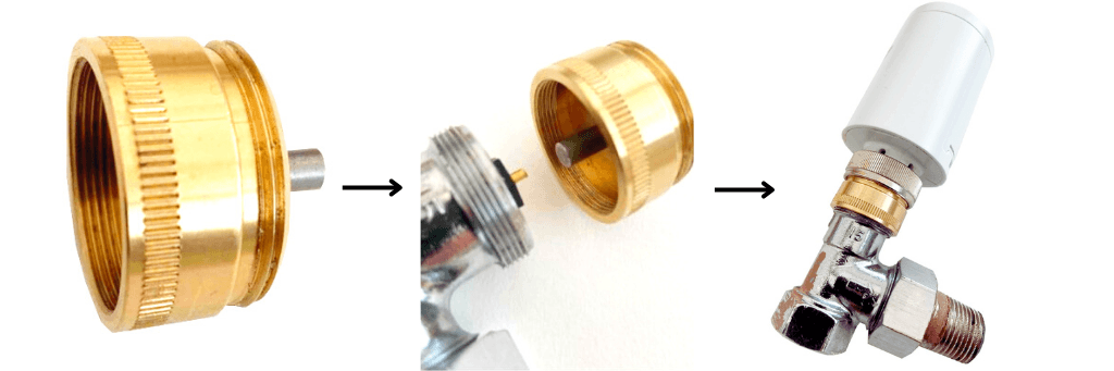 Easy-Install TRV Adaptor for Drayton TRV3 Thermostatic Radiator Valves